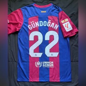Gundogan #22 Home Barcelona Blue Small Soccer Jersey
